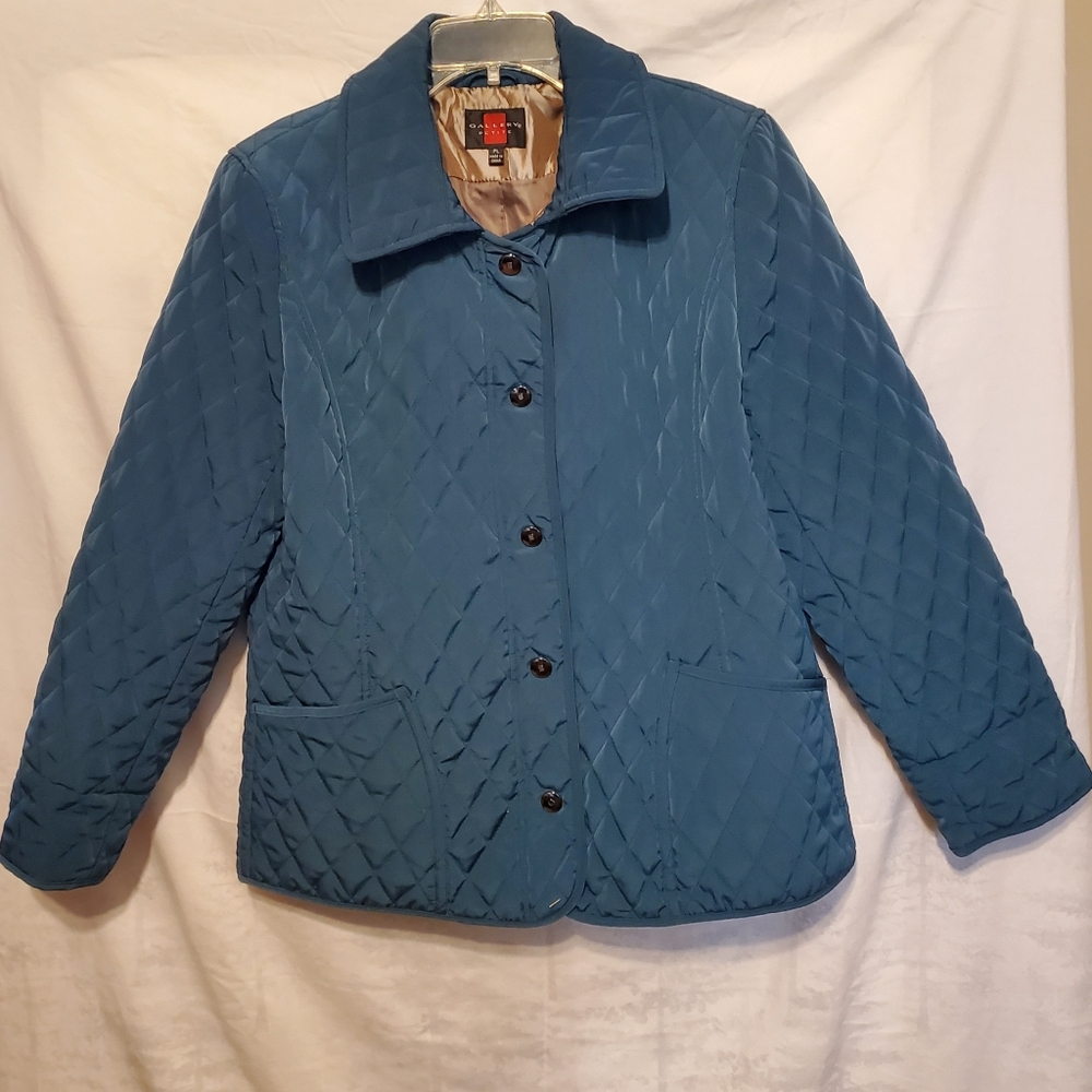 Elegant Green Quilted Women's Puffer Jacket